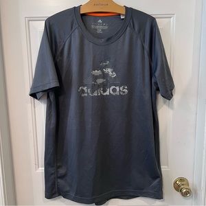 Adidas men’s climate control blue  short sleeve dry fit shirt‎ size XL